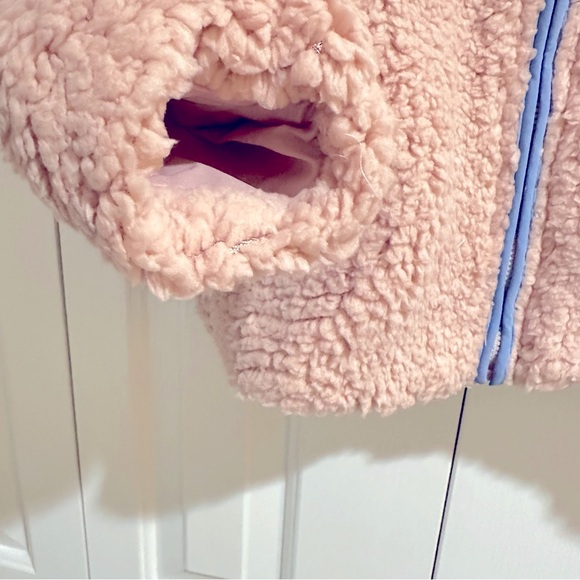 Hayden LA Girls Pink Sherpa Fleece Full Zip Jacket size 13 / 14 - Picture 6 of 8